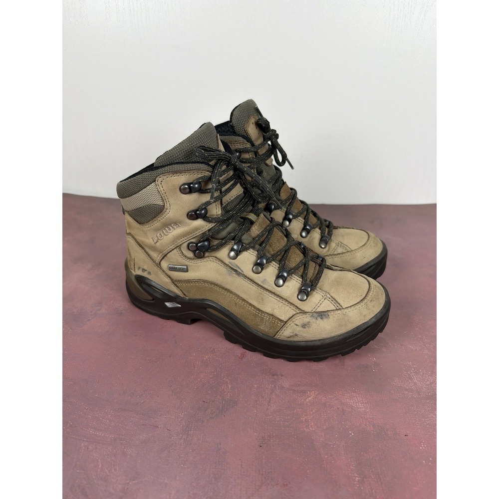 Lowa Renegade GTX Gore Tex Women's Brown Mid Hiking Boots‎ Size US 7.5